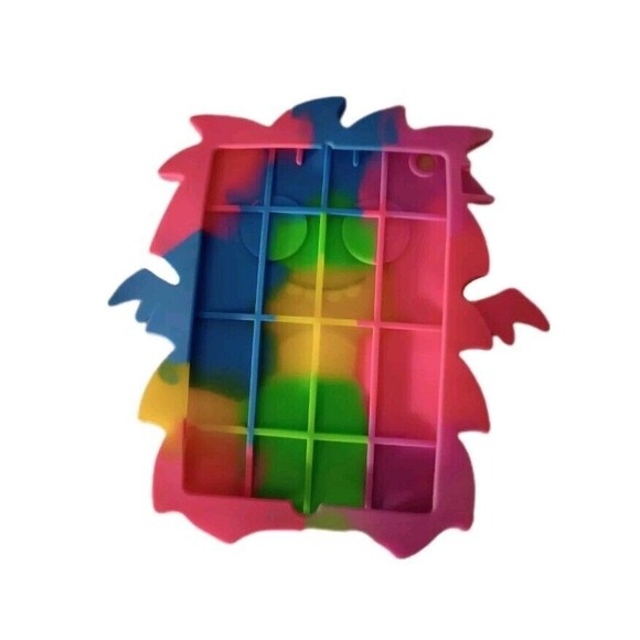 Claires iPad Mini Silicone Rainbow Monster Case Compatible w/iPad Mini 4 - Picture 2 of 4